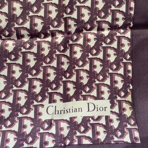 Vintage Christian Dior Mongram Silk Scarf